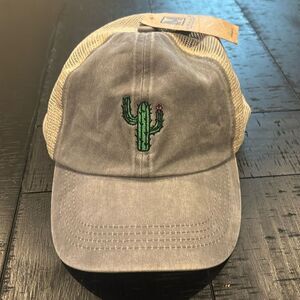 NWT David & Young Cactus Embroidered Trucker Hat Cap